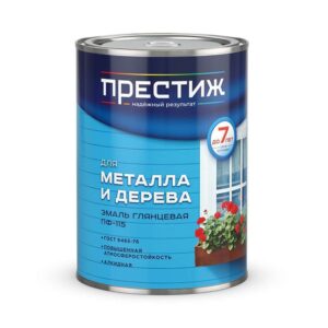 Эмаль ПФ-115 серая 0,9 кг "ПРЕСТИЖ"