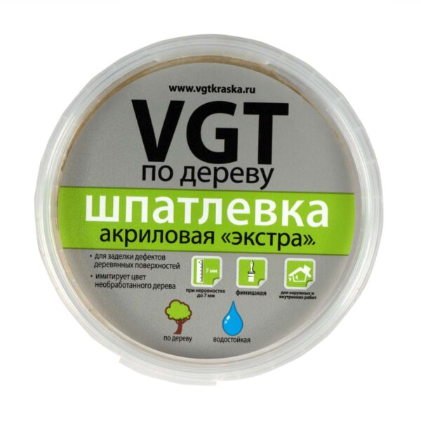 Шпатлевка по дереву "Экстра" дуб 0,3 кг ВГТ(43996 14985 — изображение 3