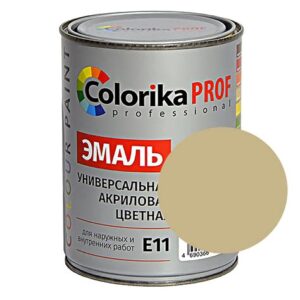 Эмаль "Colorika Prof"акриловая универсальная бежевая 0,9л Е-11 10485
