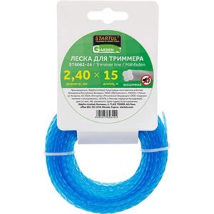 Леска ф 2.4мм х87м кругл. сеч. DUAL-CUT STARTUL GARDEN 6068-24
