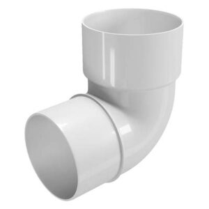 Колено трубы 87гр. d.80 белый DEVOREX