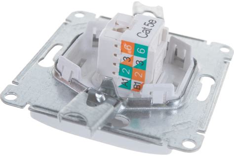 Механизм розетки 1-кл. СП GLOSSA RJ45 бел. SchE GSL000181K 275166