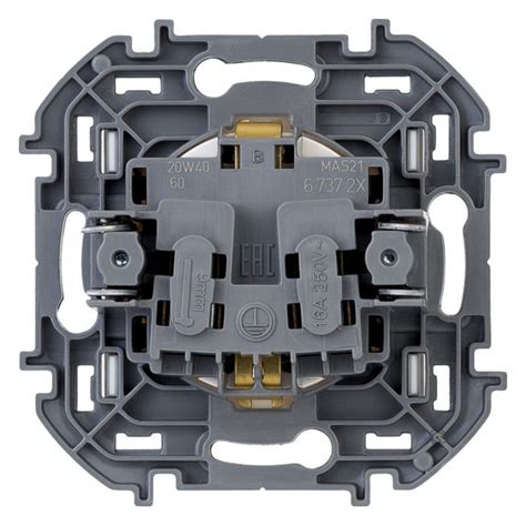 Механизм розетки 1-м СП Inspiria 16A IP20 250В немецк.стандарт бел. Leg 673720