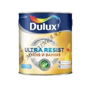 Краска DULUX ULTRA RESIST  Кухня и Ванная, матовая 1л. БАЗА BW 17570 13050 16152 54917