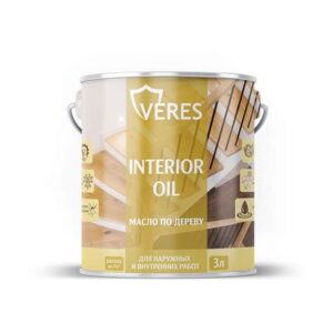 Масло по дереву "INTERIOR OIL" д/внутр.и нар.работ ТИК 3л "VERES" 255537