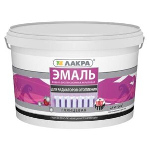 Эмаль акриловая БЕЛАЯ п/гл. универсал. 2,4кг ЛАКРА 8110