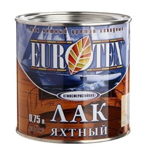 Лак яхтный ЕВРОТЕКС глянцевый 0,75л РОГНЕДА