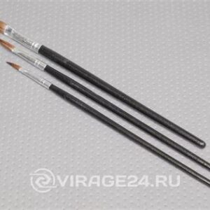 Кисти художественных кистей из волоса пони, 4/6/8мм, 3шт. 300501