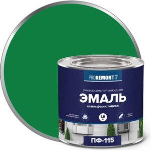 Эмаль ПФ-115 ярко-зеленая  1,9 кг "ПРЕСТИЖ"