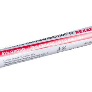 Припой ПОС 60 ( 1мм + канифоль10г колба) REXANT 09-3101 3532