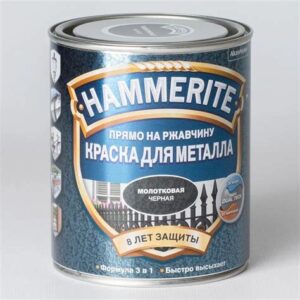 Краска Хаммерайт черная молотковая 0,75 л 61500