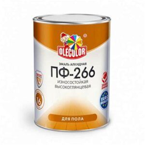 Эмаль ПФ-266 "Colorika" красно-коричневая 0,9кг
