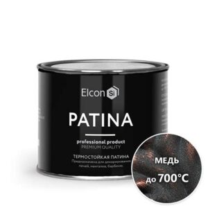 Эмаль Elcon Patina термостойкая  медь  0,2кг 461415