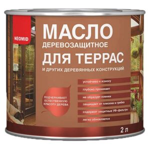 Масло деревозащитное для террас НЕОМИД  Красное дерево  0,75л 3274