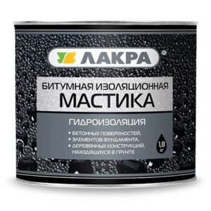Мастика битумная изоляционная 1,8кг ЛАКРА 831