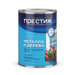 Эмаль ПФ-115 лимон 0,9 кг "ПРЕСТИЖ"