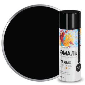 Эмаль аэрозоль ЛАКРА Termo +300°С Чёрный 1200, 11901