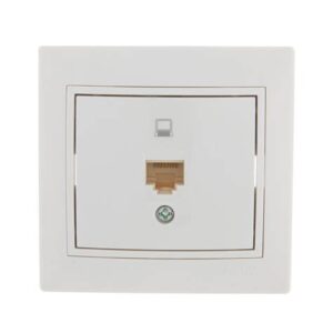 Розетка комп.1-м СП Мира RJ-45 бел/бел. 701-0202-139