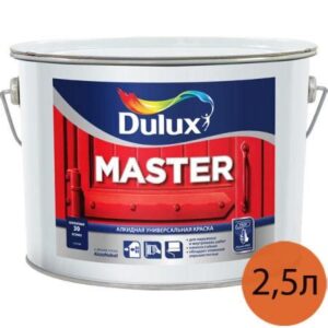 Эмаль Master BW 2,5л М30 алкидная унив.база Дьюлукс 3668