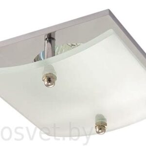 Светильник АКЦЕНТ WL-180 1х500W GU5.3 хром.встр.квадратный с накл.декор.стеклом