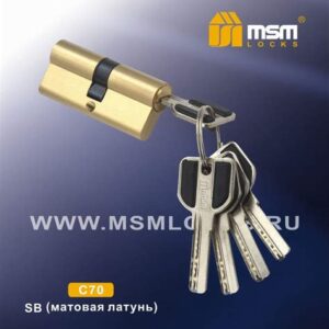 ЦМ перфо ключ-ключ С70мм SВ (матовая латунь) 4095