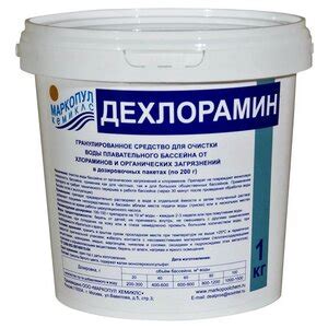 Ср-во "ДЕХЛОРАМИН"   д/бассейна (для  очистки воды) 1кг ведро