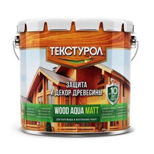 Текстурол WOOD AQUA MATT ОРЕХ 2,5л  (водная осн) ЛАКРА