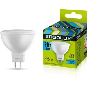 Лампа эл. светод. Ergolux LED-JCDR-9W-GU5.3-4K 4500К 53553