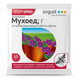 Инсектицид Мухоед 25г почвенной мухи комнт. растений Авг