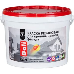 Краска резиновая DALI, зеленая 12кг Рогнеда