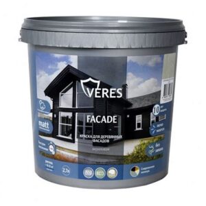 Краска акрил.для дерев.фасадов БАЗА С 2,7л "VERES" 256901