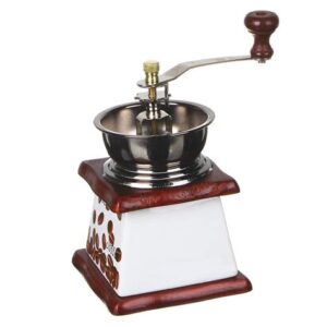 Кофемолка 10*10*17,5см металл,дерево с керам. 827-002