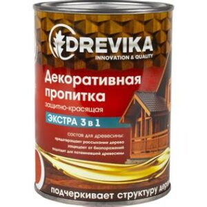 Пропитка декор."ЭКСТРА" 3в1 ПАЛИСАНДР 0,8л "DREVIKA" 255348