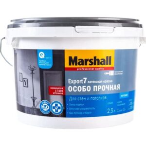 Краска MARSHALL  EXPORT-7 2,5л BW д/внутренниих работ матовая,база   4747