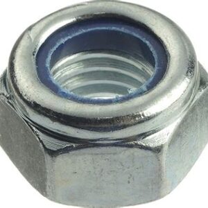 Гайка со стопорным кольцом М12, оцинк. DIN 985 (50ф)