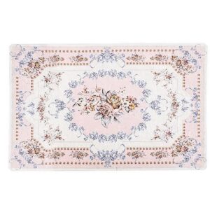 Коврик BANYOLIN Velvet 1шт 60*100см узор овал бахрома (в ассорт.)