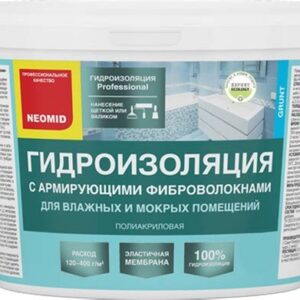 Гидроизоляция Неомид полиакрил.с армирующими фиброволокнами 3кг  418925 4587