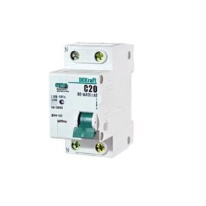 Выкл.авт.диф. тока 1п+N С 20А  30mA электрон. тип AC 4.5кА CHINT 105543