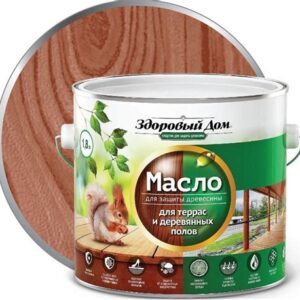 Масло для террас ЛАКРА  МАХАГОН 1,8л "Здоровый дом" 818
