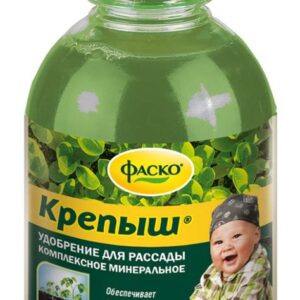 Удобрение органомин. жидкое Крепыш в бутылках д/рассады 250м