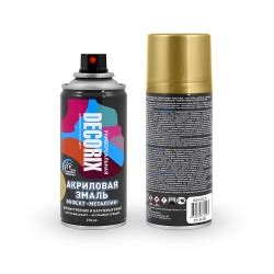 Аэрозольная эмаль"металлик"  DECORIX 210,золото 011104 Dekart