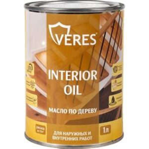 Масло по дереву "INTERIOR OIL" д/внутр.и нар.работ ТИК 1л "VERES" 255536