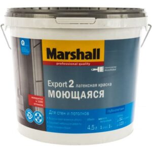 Краска MARSHALL EXPORT-2 BC 4,5л глубокомат. д/внутр.работ