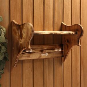 Полка-Вешалка обожжённая,3 крючка 43х27х17см 4430975