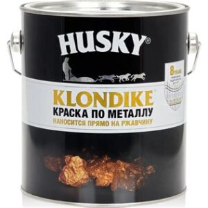 Краска по металлу с молотк.эффектом алюминий 2,5л HUSKY-KLONDIKE 25627 DEKART
