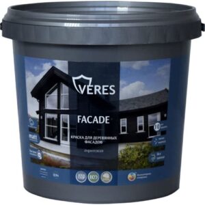 Краска акрил.для дерев.фасадов БАЗА А 0,9л "VERES" 256897