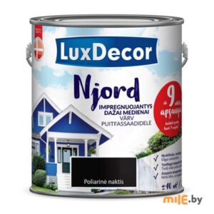 Краска антисептик для дерева LUXDECOR NJORD 2,5л. (Полярная ночь)