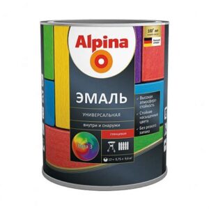 Эмаль алкидная универсальная глянц. 0,75л база 3 ALPINA
