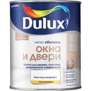 Краска DULUX Окна и двери  База BС  0,75л