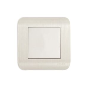 Переключатель LUXAR Deco c/e 1-кл.на 2 направл.с рифленой рамкой, 250В 10А 10.003.02